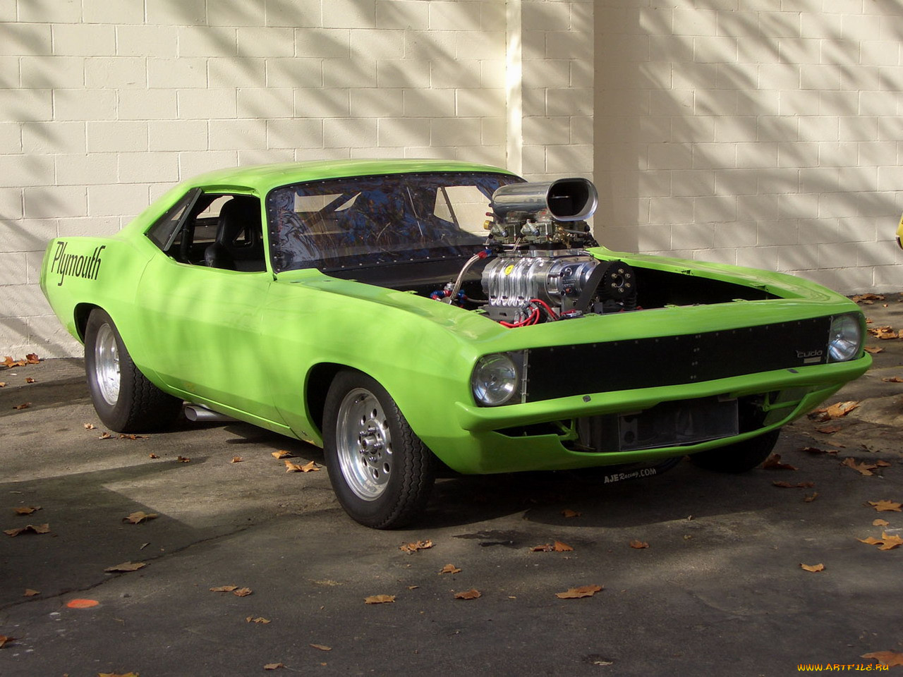 Plymouth Barracuda and girls